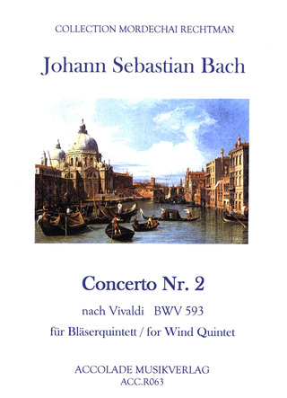 Johann Sebastian Bach: Concerto Nr.2 d-moll nach Vivaldi BWV 593