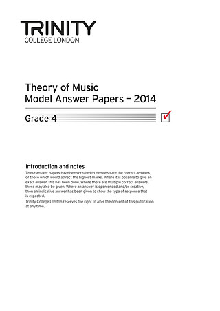 Theory Model Answers 2014 - Grade 4