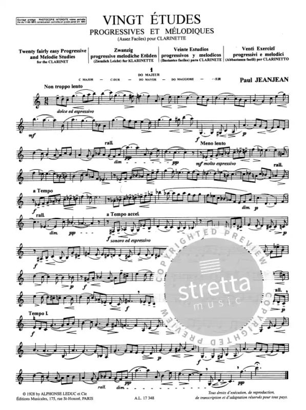 Paul Jeanjean - 20 Études progressives et mélodiques 1 (2)