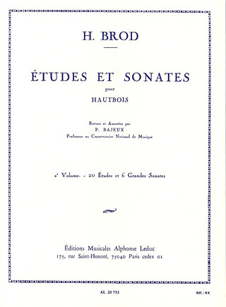 Henri Brod - Etudes et Sonates Vol.2