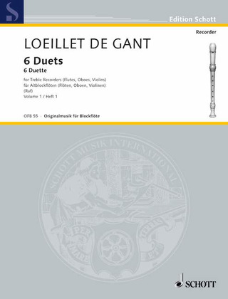 Jean-Baptiste Loeillet de Gant - 6 Duets