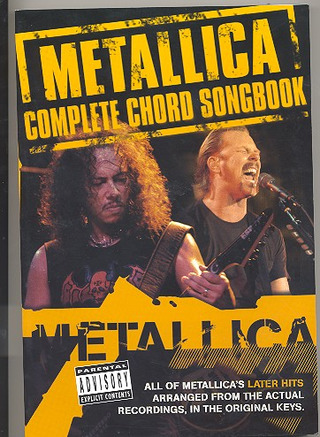 Metallica - Metallica Complete Chord Songbook The Later Years