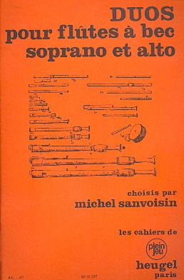 Michel Sanvoisin - Duos pour Flûtes À Bec Soprano et Alto
