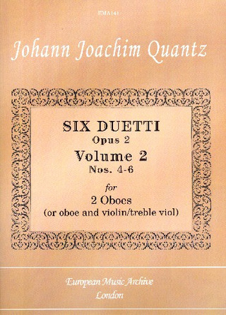 Johann Joachim Quantz - Six Duetti Nos. 4-6