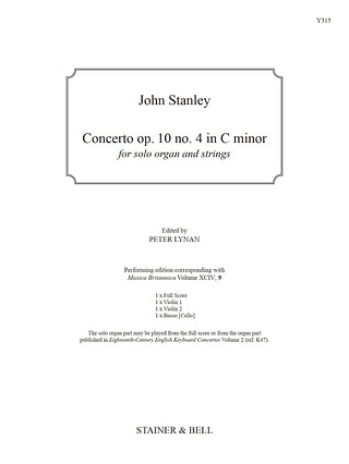 John Stanley - Concerto op. 10 no. 4 in C minor