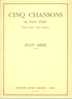 Jean Absil - Chansons de Paul Fort Op.18 (5)