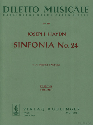 Joseph Haydn - Sinfonia Nr. 24 D-Dur Hob. I:24