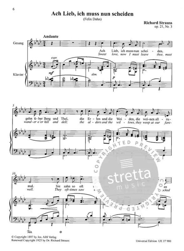 Richard Strauss: Schlichte Weisen op. 21 TrV 160 (3)