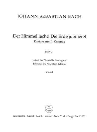 Johann Sebastian Bach - Der Himmel lacht! Die Erde jubilieret BWV 31