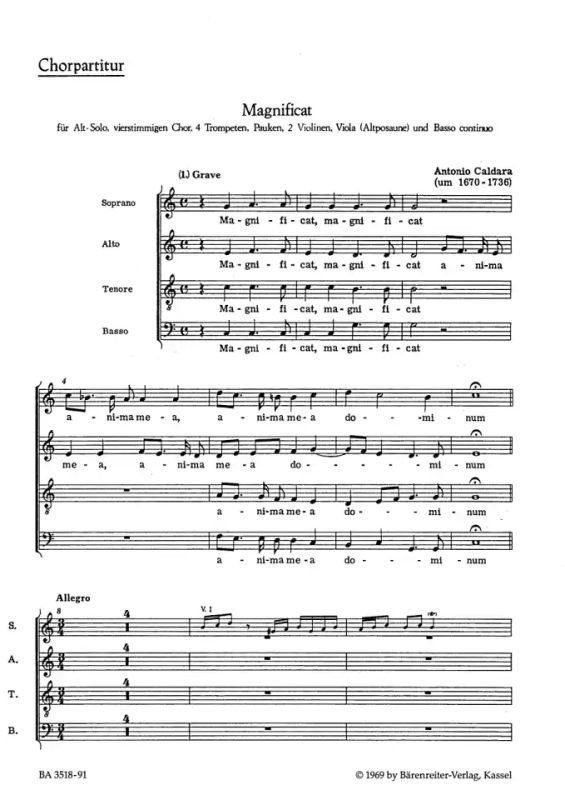 Antonio Caldara - Magnificat C-Dur