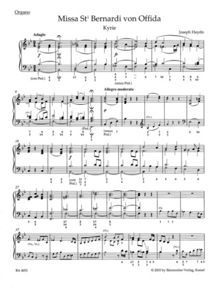 Joseph Haydn: Missa St. Bernardi von Offida Hob. XXII:10 "Heilig-Messe"