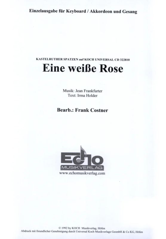 Jean Frankfurter - Eine weiße Rose
