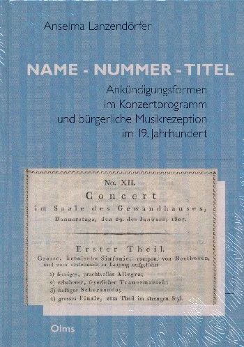 Anselma Lanzendörfer - Name – Nummer – Titel