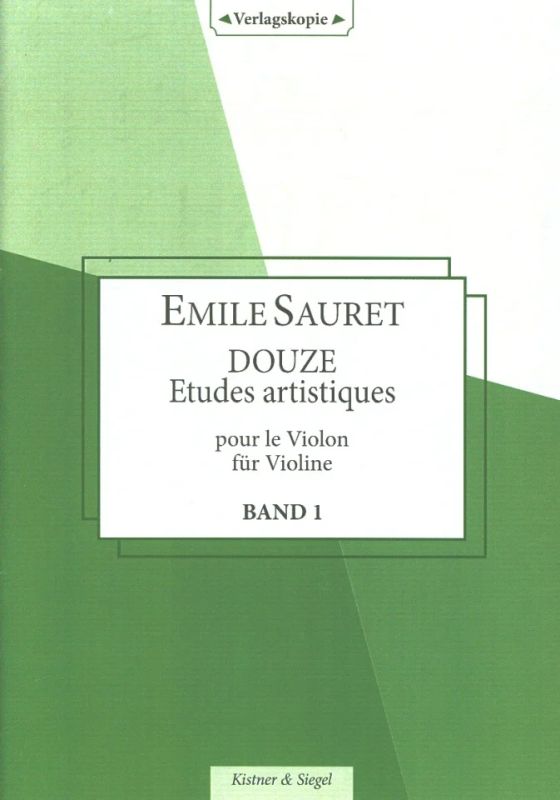 Émile Sauret - Douze Études artistiques op. 38/1