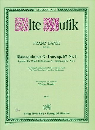 Franz Danzi: Quintett G-Dur op. 67/1