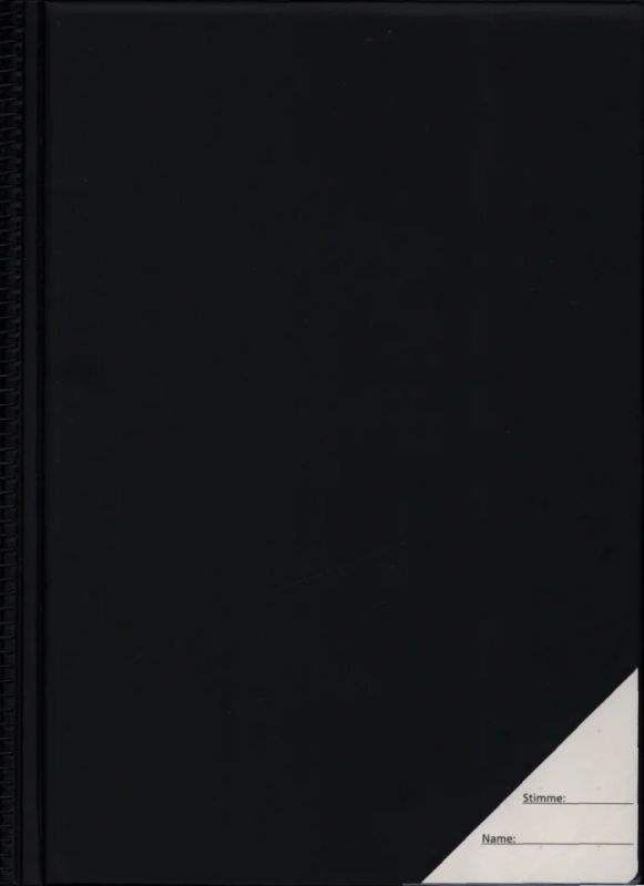 Notenmappe DIN A4 hoch 30 Taschen – schwarz