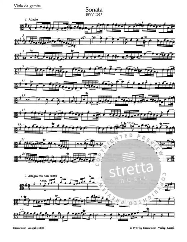 Johann Sebastian Bach: Drei Sonaten BWV 1027-1029 (4)