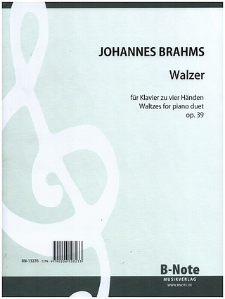 Johannes Brahms - Walzer für Klavier zu vier Händen op.39