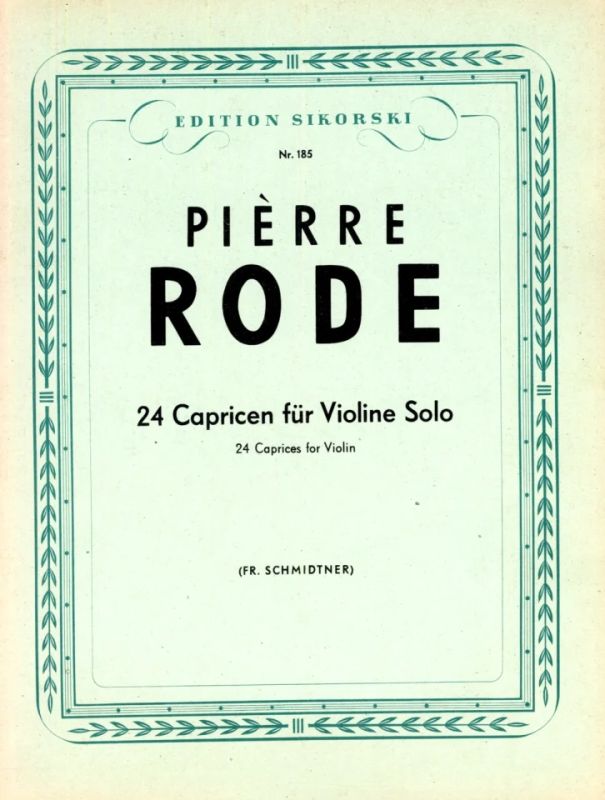 Pierre Rode - 24 Capricen für Violine solo