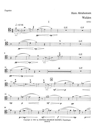 Hans Abrahamsen - Walden - Wind Quintet No 2