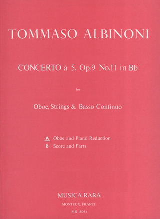 T. Albinoni - Concerto a 5 in B op. 9/11