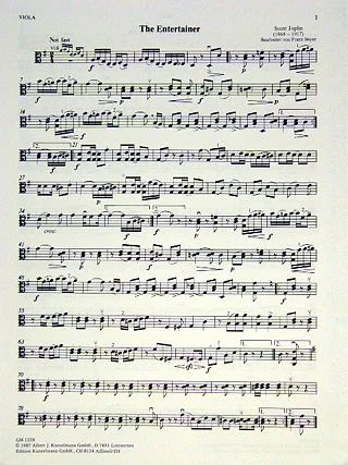 Scott Joplin - Ragtimes für Streichquartett