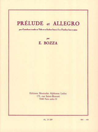 Eugène Bozza - Prélude And Allegro