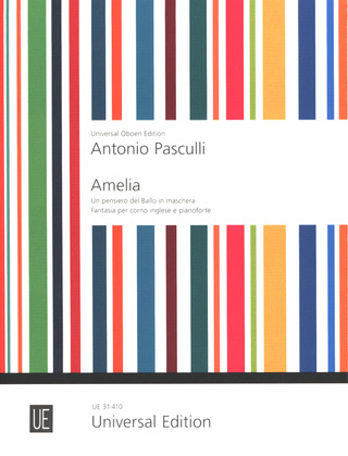 Pasculli Antonio: Amelia - un pensiero del Ballo in Maschera für Englischhorn und Klavier