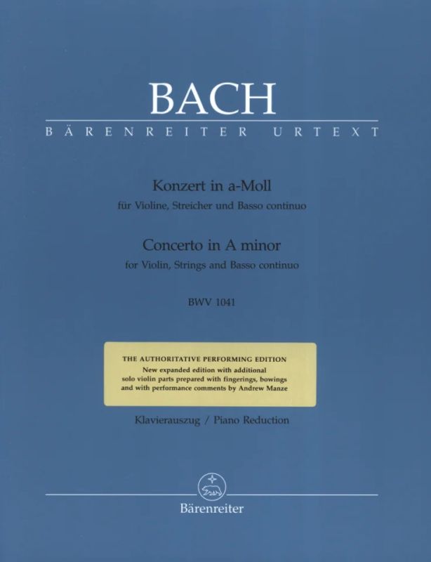 Johann Sebastian Bach - Concerto in A minor BWV 1041