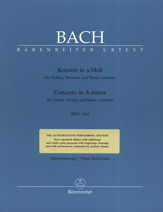 Johann Sebastian Bach - Konzert a-Moll BWV 1041
