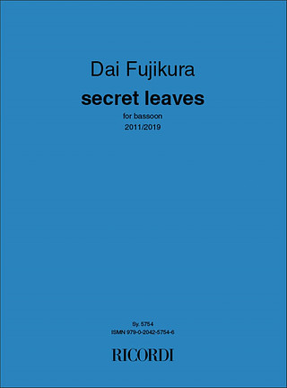 Dai Fujikura - secret leaves