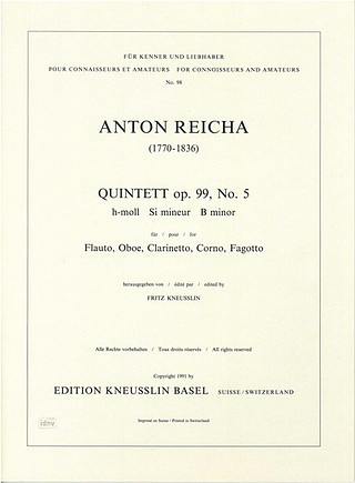 Anton Reicha - Quintett h-Moll op. 99/5