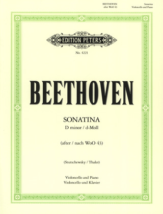 Ludwig van Beethoven - Sonatine d-moll nach WoO 43 (um 1795)