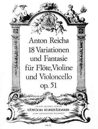 Anton Reicha: 18 Variationen und Fantasie in G-Dur op. 51
