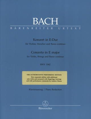 Johann Sebastian Bach - Concerto in E major BWV 1042
