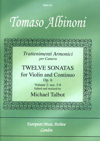 Tomaso Albinoni: Twelve Sonatas (Op. 6, Nr. 9-12)