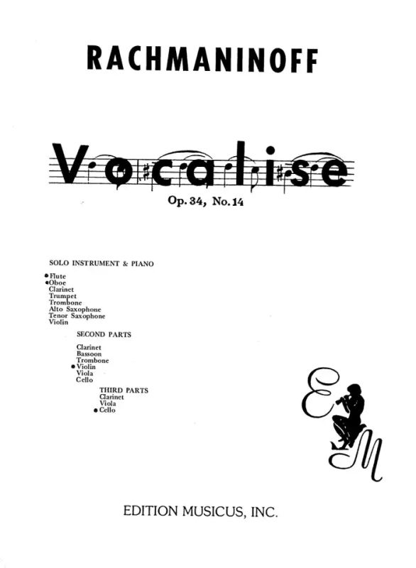 Sergei Rachmaninow - Vocalise op. 34/14