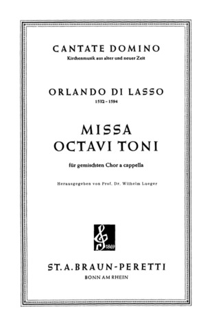 Orlando di Lasso - Missa Octavi Toni