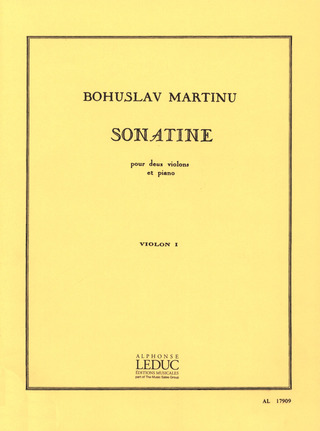 Bohuslav Martinů - Sonatine For Two Violins And Piano H198