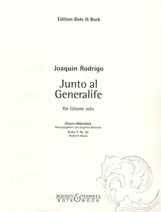 Joaquín Rodrigo - Junto al generalife (1957)