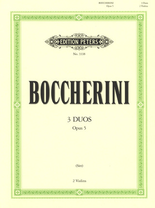 Luigi Boccherini - 3 Duos für 2 Violinen op. 5