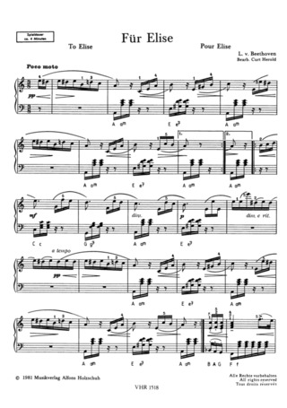 Ludwig van Beethoven - Pour Elise