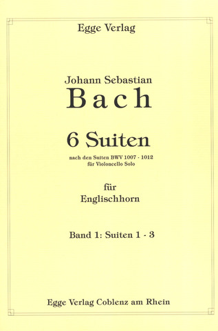 Johann Sebastian Bach: 6 Suiten Bd 1 (Nr 1-3) Nach Bwv 1007-1012