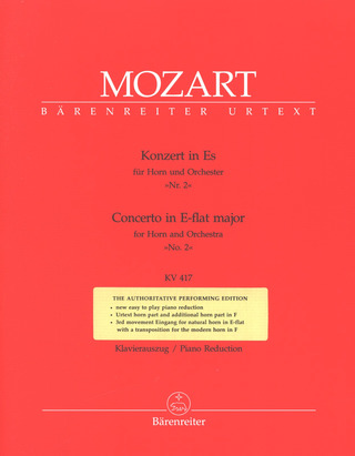 Wolfgang Amadeus Mozart: Konzert für Horn und Orchester Nr. 2 Es-Dur KV 417