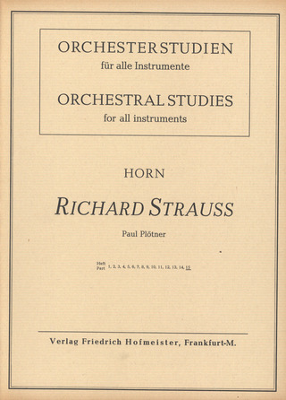 Richard Strauss - Orchesterstudien für Horn 15