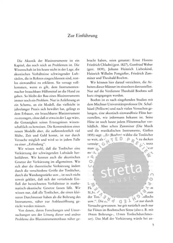 Friedrich August Drechsel: Kompendium zur Akustik der Blasinstrumente (1)