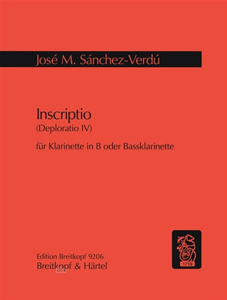 José María Sánchez-Verdú - Inscriptio