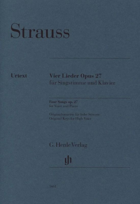 Richard Strausset al. - Vier Lieder op. 27