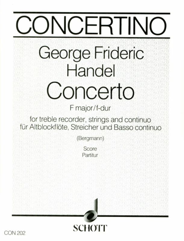 Georg Friedrich Haendel - Concerto  F-Dur