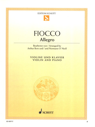 Joseph-Hector Fiocco - Allegro